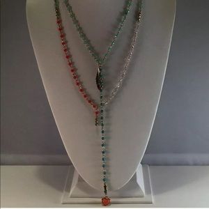 Betsey Johnson Feather & Heart Delicates Necklace